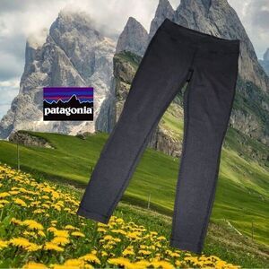 Patagonia Women's Organic Cotton 26" Serenity Legging Forge Grey Stripe XS FIXED